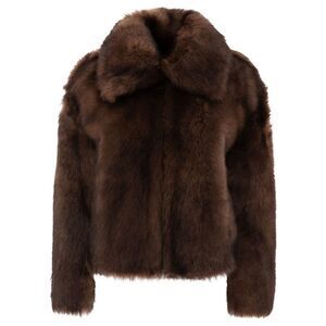 B&W Women Shearling Coat